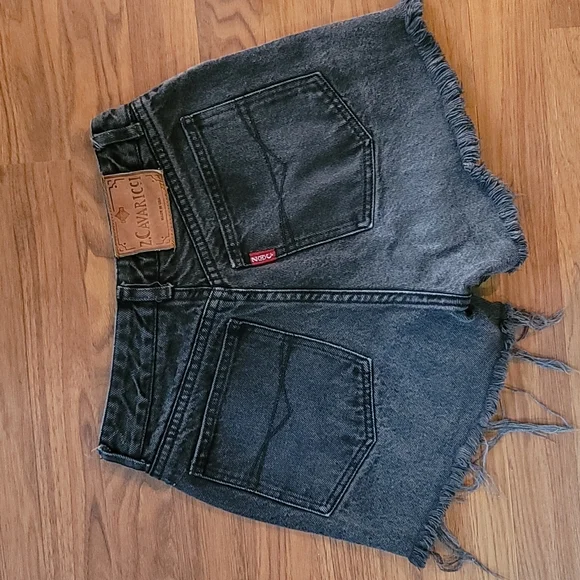 Vintage Z. Cavaricci high waist fringe shorts sz 29 - Picture 7 of 11